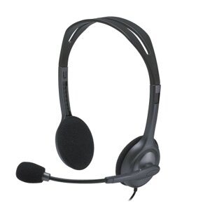 Гарнитура навушники Logitech H110 Stereo Headset with 2*3pin jacks (981-000271) для колцентру в Київській області от компании shop-shap