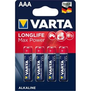 Батарейка Varta AAA LONGLIFE Max Power LR06 * 4 (04703101404) в Київській області от компании shop-shap