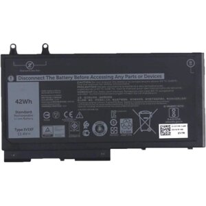 Акумулятор для ноутбука Dell Latitude 5400 1V1XF, 42Wh (3500mAh), 3cell, 11.1V, Li-ion AlSoft (A47940)