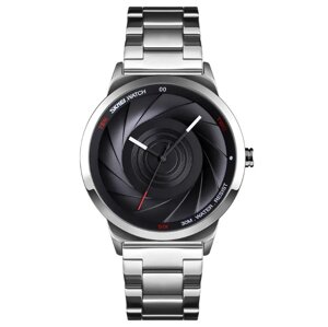 Класичний чоловічий годинник Skmei 9210 Сріблястий