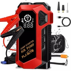 Пускозарядний пристрій Jump StaRter для автомобіля 2000мАч з компресором (Червоний)