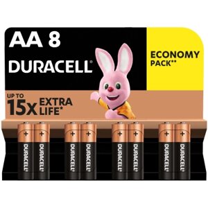 Батарейка Duracell AA лужні 8 шт. в упаковці (5000394006522 / 81417083 / 81480361) в Київській області от компании shop-shap