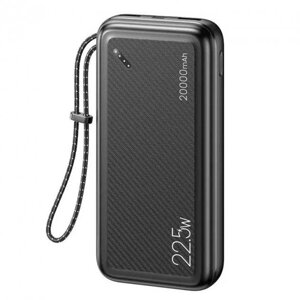 Зовнішній акумулятор Повербанк Helt 20000mAh QC3.0 PD 22.5W (Black)