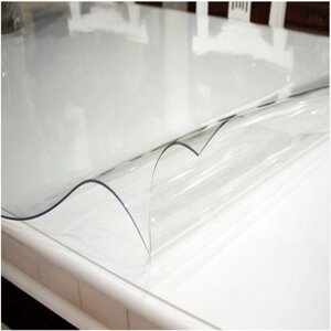 М'яке скло Прозора силіконова скатертина на стіл Soft Glass Захист для меблів 2.2х1.0м (товщина 1.5 мм)