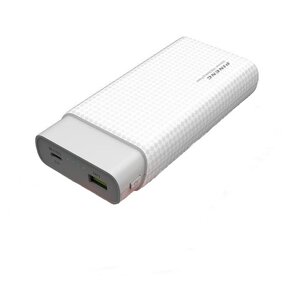 Портативний зовнішній акумулятор Pineng PN-882 20000 mAh Power Bank Білий