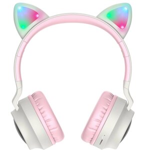 Навушники Bluetooth HOCO Cheerful Cat ear W27, сірі в Київській області от компании shop-shap