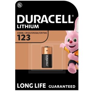 Батарейка Duracell CR 123 / DL 123 * 1 (5000394123106 / 5000784) в Київській області от компании shop-shap