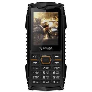 Мобільний телефон Sigma X-treme AZ68 Black Orange . 1700 mAh (4827798374917)