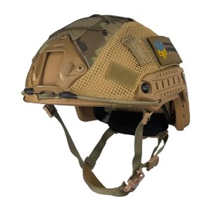 Захисний кевларовий шолом Fast Helmet NIJ IIIA (Койот) + Кавер (Мультикам) S в Київській області от компании shop-shap