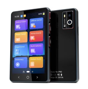 Голосовий електронний перекладач AI Translator P40 (135 мов) 1500 мАг Wi-Fi Bluetooth