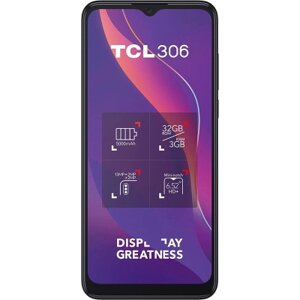 Мобільний телефон TCL 306 (6102H) 3/32GB Space Gray (6102H-2ALCUA12) в Київській області от компании shop-shap