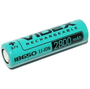 Акумулятор Videx Li-ion 18650 2800mAh 3,7 V/1sh