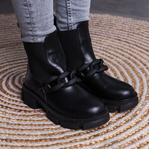 Черевики жіночі Fashion Hoofington 3441 36 розмір 23,5 см Чорний