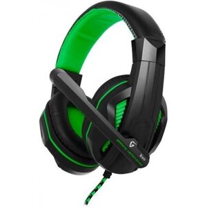 Навушники Gemix X-370 black-green