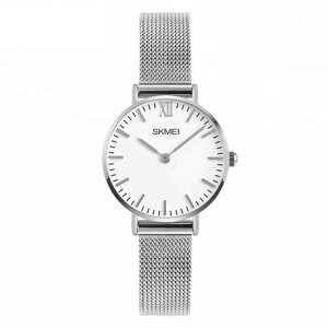 Жіночий ультратонкий годинник Skmei 1185 (Сріблястий)