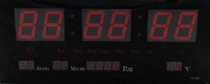 Настінний годинник LED Number Clock 3615, червоний . 36 см. 15 см. 2,5 см в Київській області от компании shop-shap