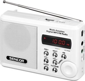 Портативний цифровий радіоприймач Sencor SRD 215 White (35039902) AKБ BL-5C 1000 mah