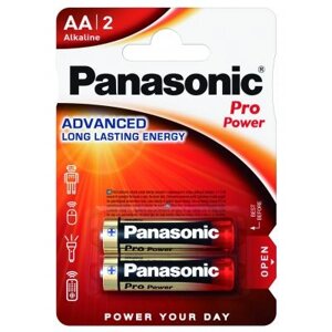 Батарейка Panasonic AA PRO POWER * 2 (LR6XEG/2BPR / LR6XEG/2BPU)