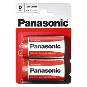 Батарейка Panasonic D R20 RED ZINK * 2 (R20REL/2BPR) в Київській області от компании shop-shap