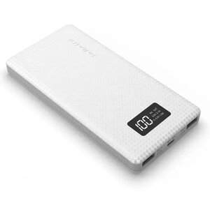 Портативний зовнішній акумулятор Pineng PN-963 10000 mAh Power Bank Білий