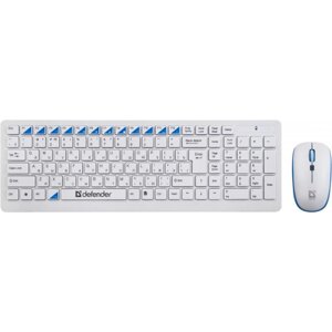 Комплект Defender Skyline 895 клавіатура+миша (білий)