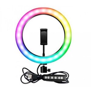 Світлодіодна кільцева лампа MJJ-36см USB LED RGB з утримувачем для телефону в Київській області от компании shop-shap