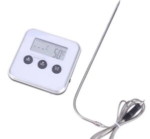 Кухонний цифровий термометр TP-700 з виносним датчиком для духовки та таймером
