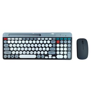 Бездротова акумуляторна клавіатура з мишкою, Bluetooth, USB, BT ZYG-806 Комплект
