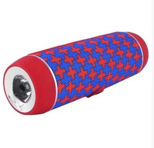 Портативна Bluetooth колонка Hopestar P11 (PowerBank радіо speakerphone ліхтар велокріплення) Red / Blue