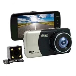 Автомобільний відеореєстратор DVR T652 4" Full HD з виносною камерою заднього виду