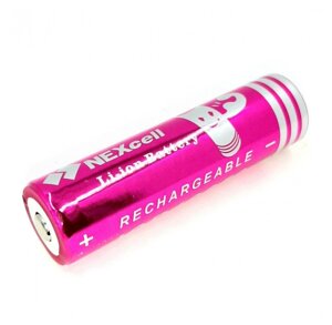 Акумулятор NEXcell Li-ion 18650 3100mAh 3,7 V/2sh (реал. 1800mAh) Pink