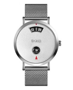 Чоловічий наручний годинник Skmei 1489 Сріблясті