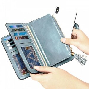 Клатч портмоне гаманець Baellerry N2341. XO-402 Колір блакитний