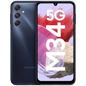 Мобільний телефон Samsung Galaxy M34 5G 8/128GB Dark Blue (SM-M346BDBGSEK) . Blue . Silver