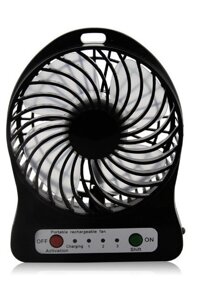 Міні вентилятор mini fan XSFS-01 з акумулятором 18650 Black