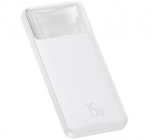 УМБ портативне зарядне Power Bank BASEUS PPDML-K02 30000mAh, 2USB, біле