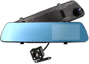 Дзеркало з відеореєстратором L1063 4.3" (2 камери) Full HD