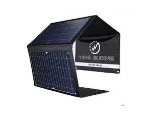 Складаний сонячний зарядний пристрій Solare 28 W USB + Type-C + DC (18V/1.5A) виходи (6358-EU+DC)