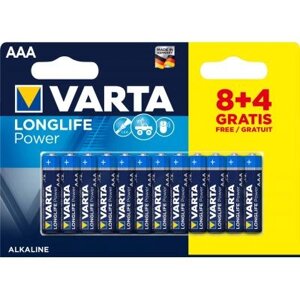 Батарейка Varta AAA Varta LongLife Power * 12 (8+4) (04903121472) в Київській області от компании shop-shap