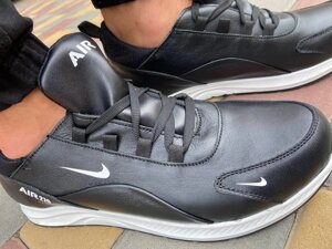 Кросівки чоловічі Nike AIR270 чорні, натуральна шкіра