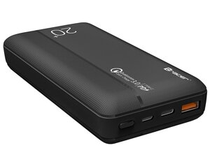 Зовнішній акумулятор Powerbank Tracer 20000 mAh PD20W + QC3.0 (Чорний)