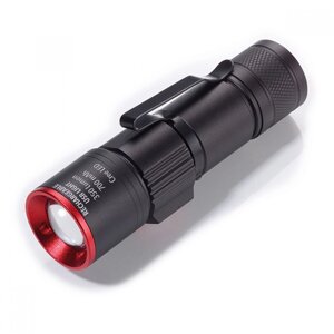 Ліхтарик брелок Troika LED з USB акумулятором (Чорний)