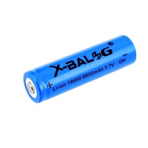 Універсальний акумулятор X-Balog 18650 Li-ion 8800mAh 3.7 V (Синій)