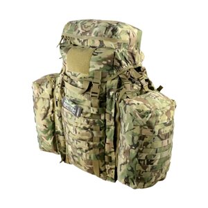 Штурмовий рюкзак з боковими кишенями Assault Pack With Side Pouchs Kombat Tactical 90l (Multicam)