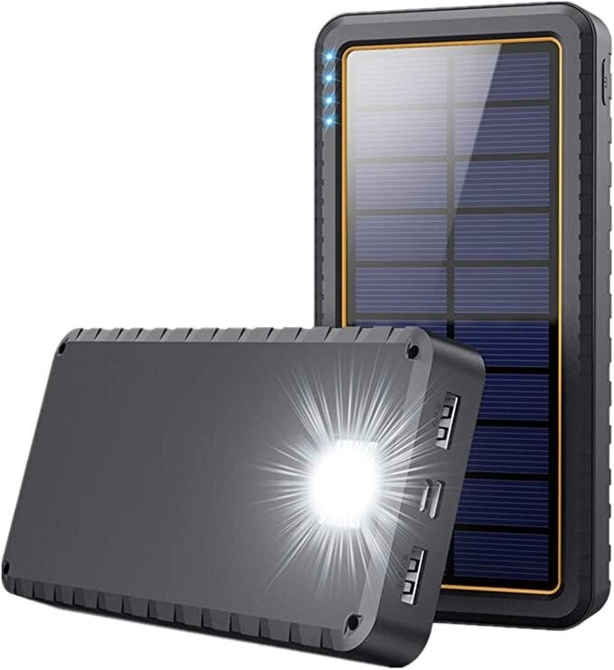 Портативна батарея Solar Power Bank 26800mAh HX160S6 Сонячний зарядний пристрій від компанії shop-shap - фото 1