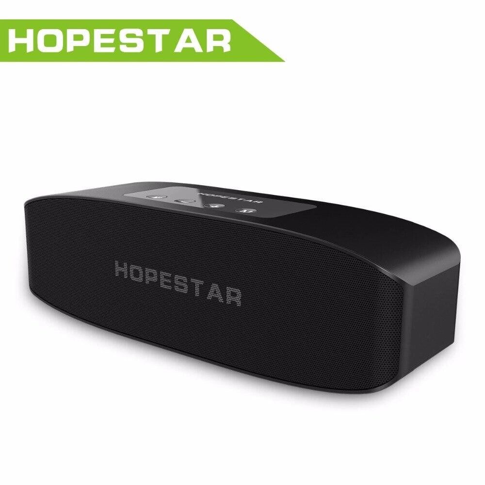 Портативна вологозахищена стерео колонка Hopestar H11 (Bluetooth, MP3, FM, AUX, Mic) Чорний від компанії shop-shap - фото 1