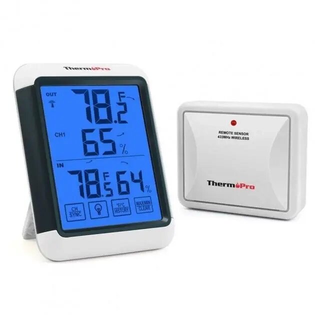 Професійний термогігрометр ThermoPro TP65S 250W (-20 - +70 ° C) WiFi з віддаленим датчиком від компанії shop-shap - фото 1