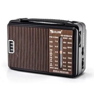 Радіоприймач Golon RX-608ACW (працює від мережі або батарейок)