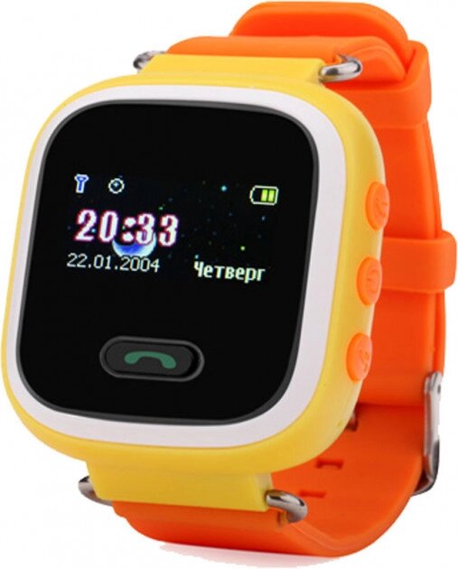 Розумні дитячі смарт годинник Q60 Smart Baby Watch GPS Orange від компанії shop-shap - фото 1