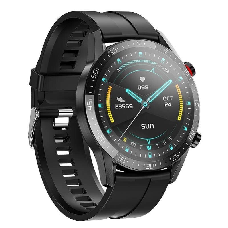 Розумний годинник Smart Watch Hoco Y2 з магнітною зарядкою (Black) від компанії shop-shap - фото 1